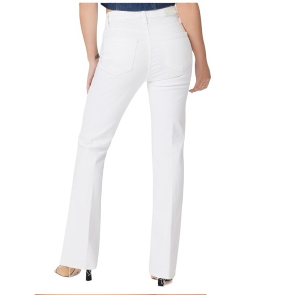 ANTHROPOLOGIE Paige Laurel Canyon High Rise Flare Jean Crisp White NEW - Picture 13 of 13